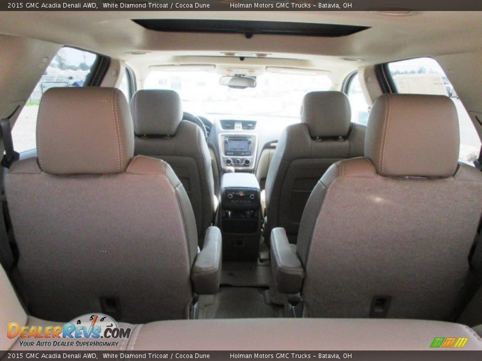 2015 GMC Acadia Denali AWD White Diamond Tricoat / Cocoa Dune Photo #33