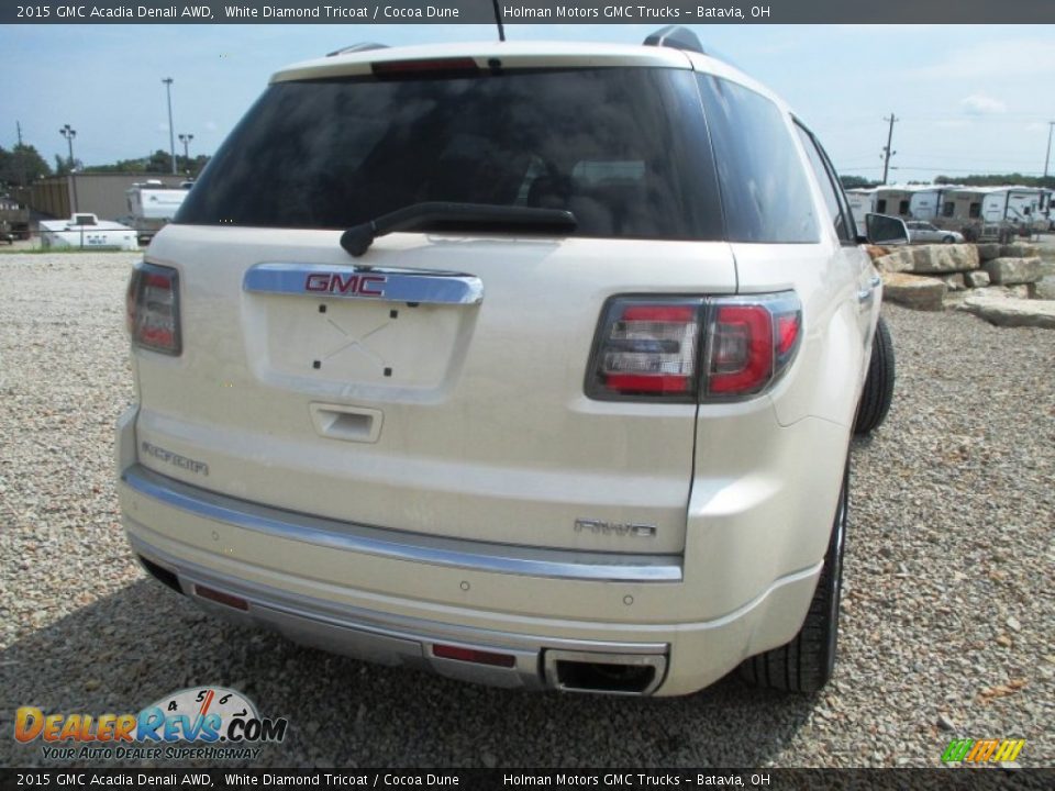2015 GMC Acadia Denali AWD White Diamond Tricoat / Cocoa Dune Photo #36