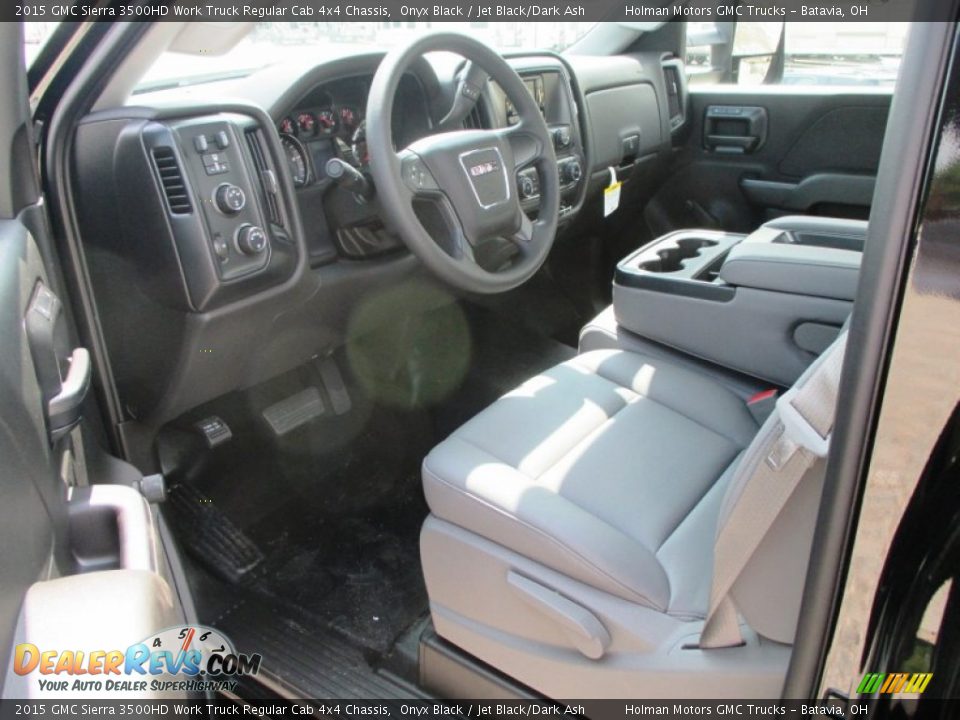 Jet Black Dark Ash Interior 2015 Gmc Sierra 3500hd Work