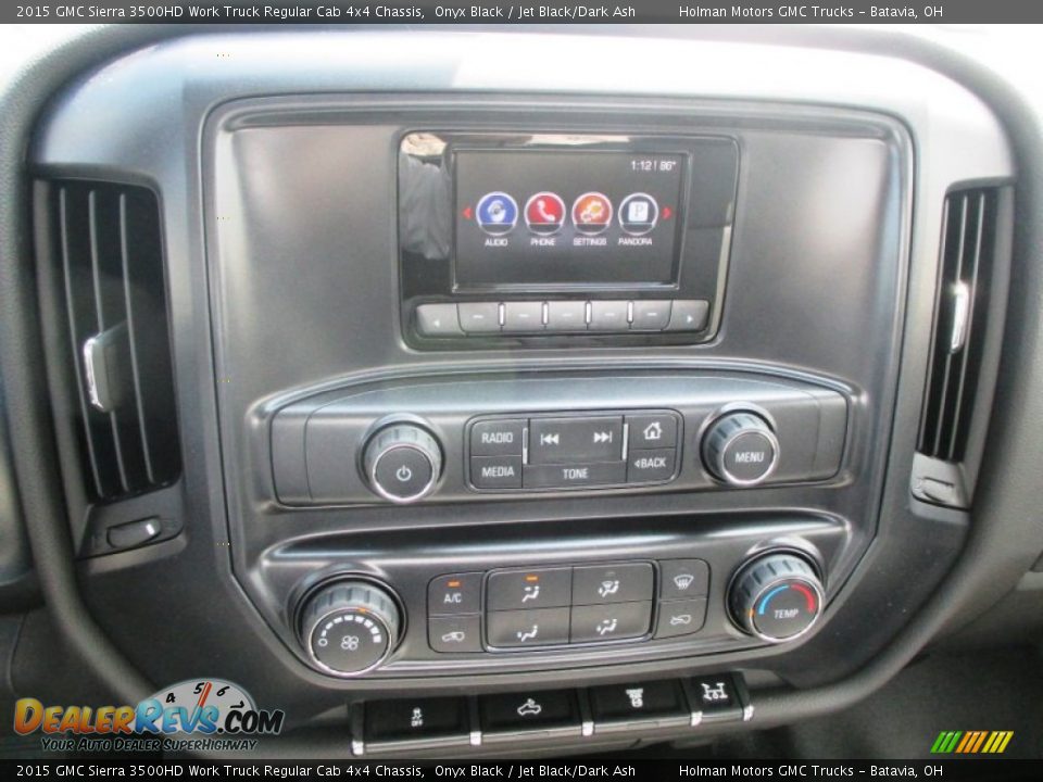 Controls of 2015 GMC Sierra 3500HD Work Truck Regular Cab 4x4 Chassis Photo #8