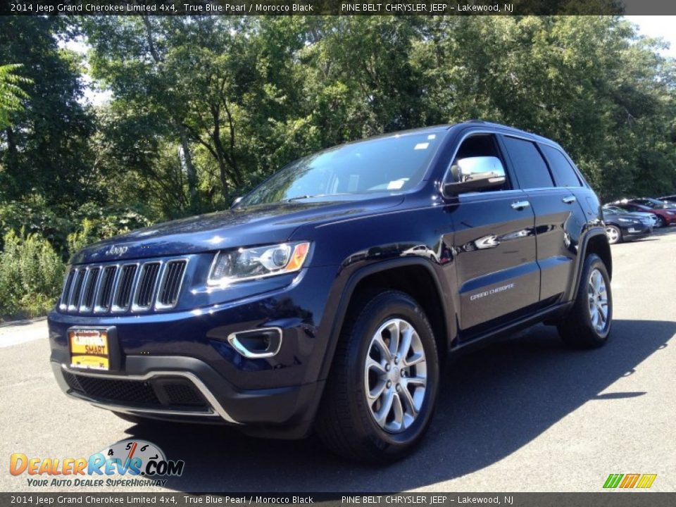 2014 Jeep Grand Cherokee Limited 4x4 True Blue Pearl / Morocco Black Photo #1