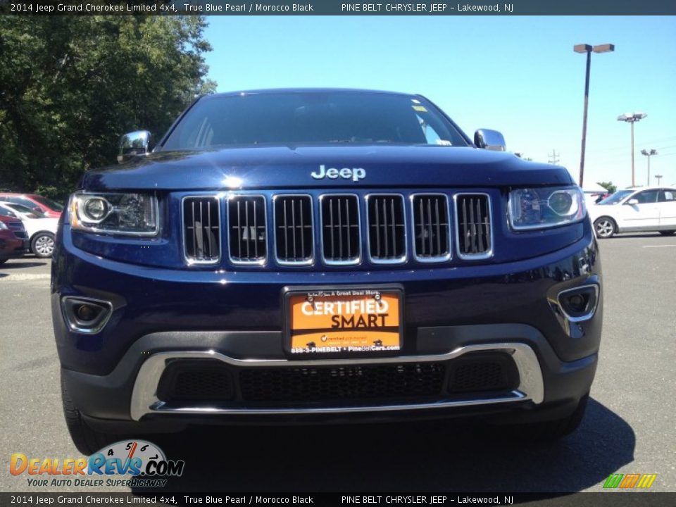 2014 Jeep Grand Cherokee Limited 4x4 True Blue Pearl / Morocco Black Photo #2