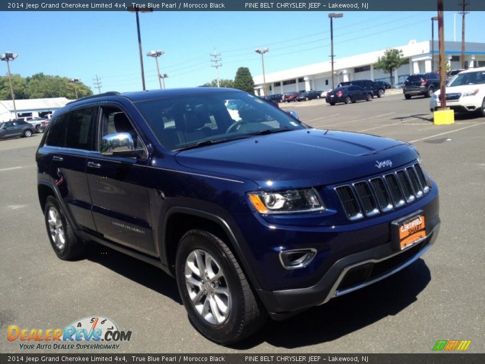 2014 Jeep Grand Cherokee Limited 4x4 True Blue Pearl / Morocco Black Photo #3