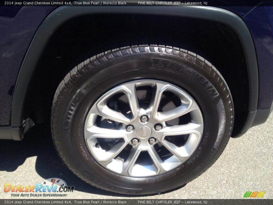 2014 Jeep Grand Cherokee Limited 4x4 True Blue Pearl / Morocco Black Photo #4