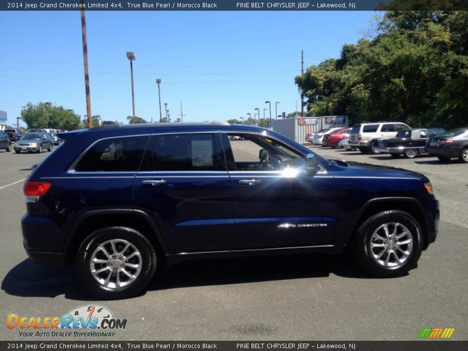 2014 Jeep Grand Cherokee Limited 4x4 True Blue Pearl / Morocco Black Photo #5