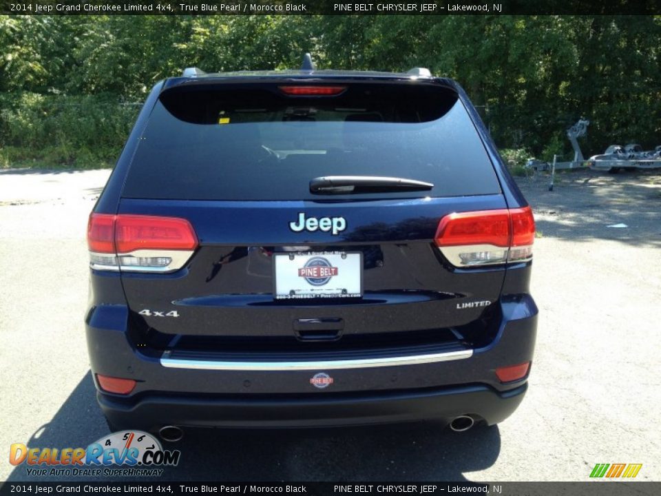 2014 Jeep Grand Cherokee Limited 4x4 True Blue Pearl / Morocco Black Photo #8
