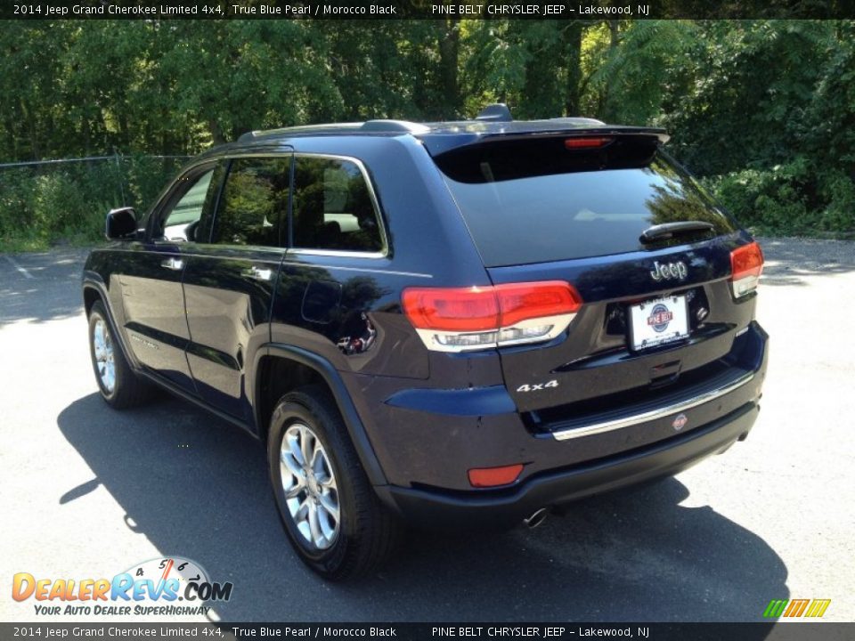 2014 Jeep Grand Cherokee Limited 4x4 True Blue Pearl / Morocco Black Photo #11