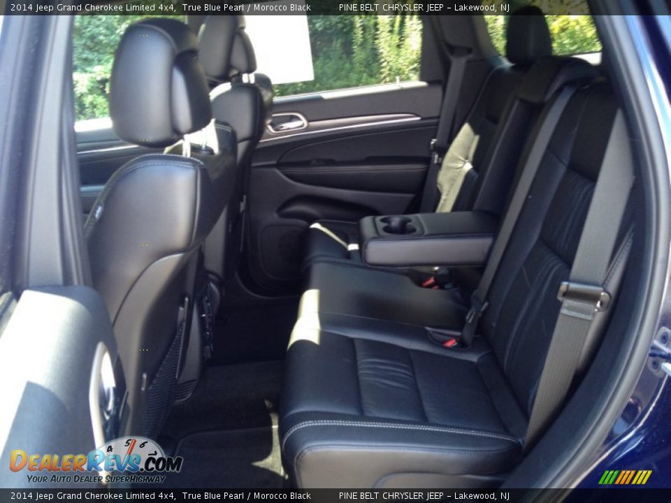 2014 Jeep Grand Cherokee Limited 4x4 True Blue Pearl / Morocco Black Photo #13