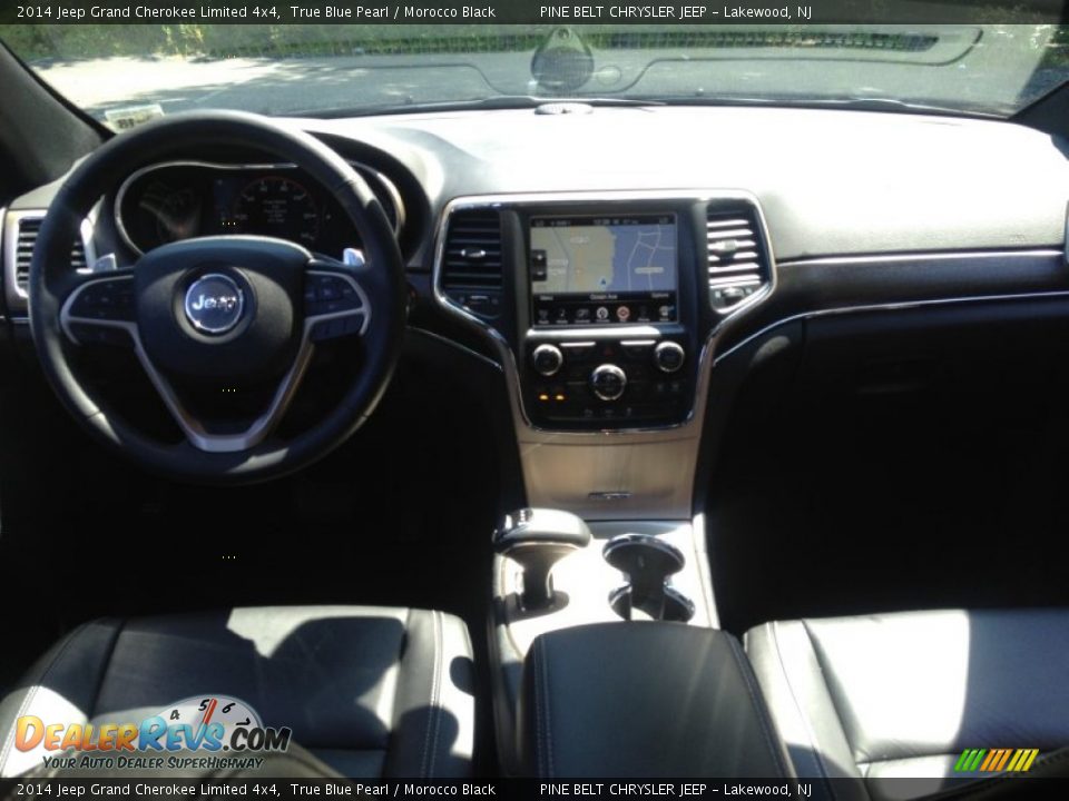 2014 Jeep Grand Cherokee Limited 4x4 True Blue Pearl / Morocco Black Photo #15