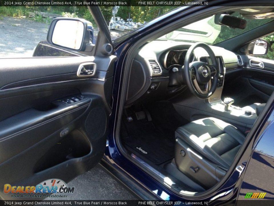2014 Jeep Grand Cherokee Limited 4x4 True Blue Pearl / Morocco Black Photo #17