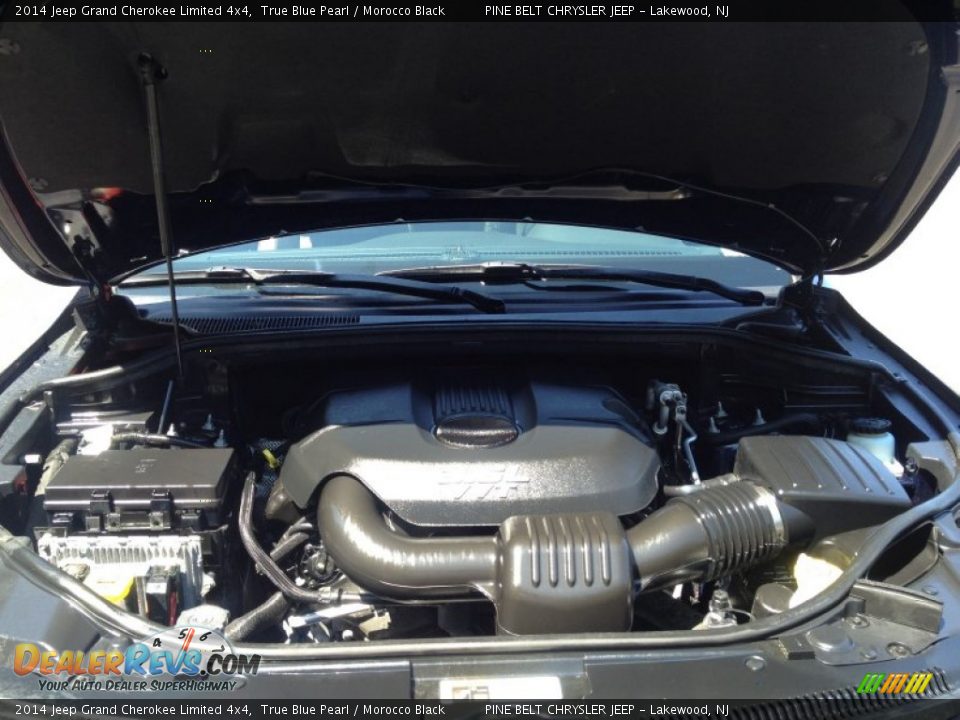 2014 Jeep Grand Cherokee Limited 4x4 True Blue Pearl / Morocco Black Photo #26