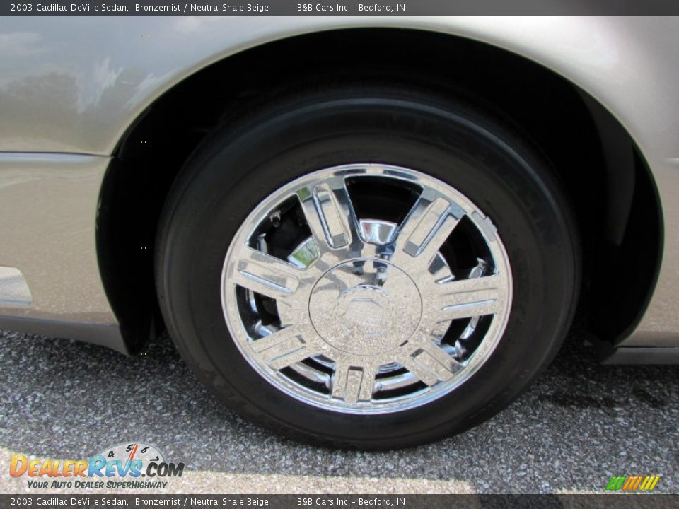 2003 Cadillac DeVille Sedan Bronzemist / Neutral Shale Beige Photo #9