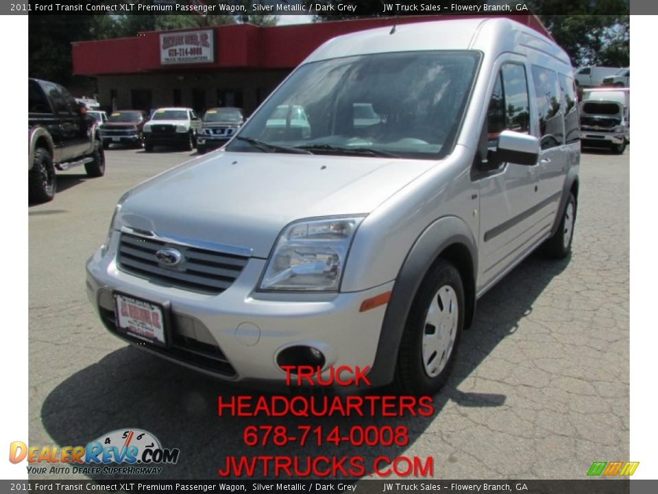 2011 Ford Transit Connect XLT Premium Passenger Wagon Silver Metallic / Dark Grey Photo #1