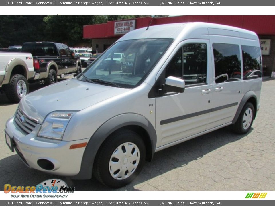 2011 Ford Transit Connect XLT Premium Passenger Wagon Silver Metallic / Dark Grey Photo #2