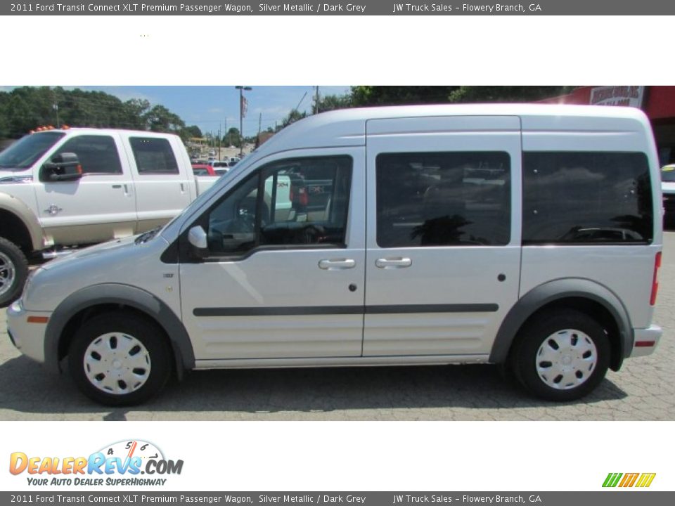 2011 Ford Transit Connect XLT Premium Passenger Wagon Silver Metallic / Dark Grey Photo #3