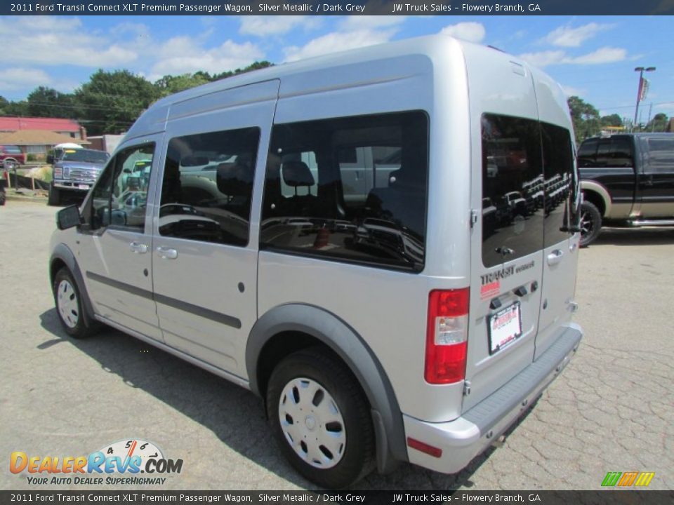 2011 Ford Transit Connect XLT Premium Passenger Wagon Silver Metallic / Dark Grey Photo #4
