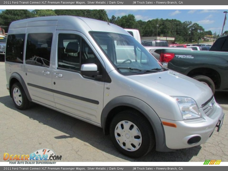 2011 Ford Transit Connect XLT Premium Passenger Wagon Silver Metallic / Dark Grey Photo #5