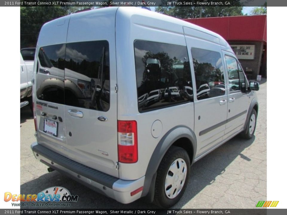 2011 Ford Transit Connect XLT Premium Passenger Wagon Silver Metallic / Dark Grey Photo #7