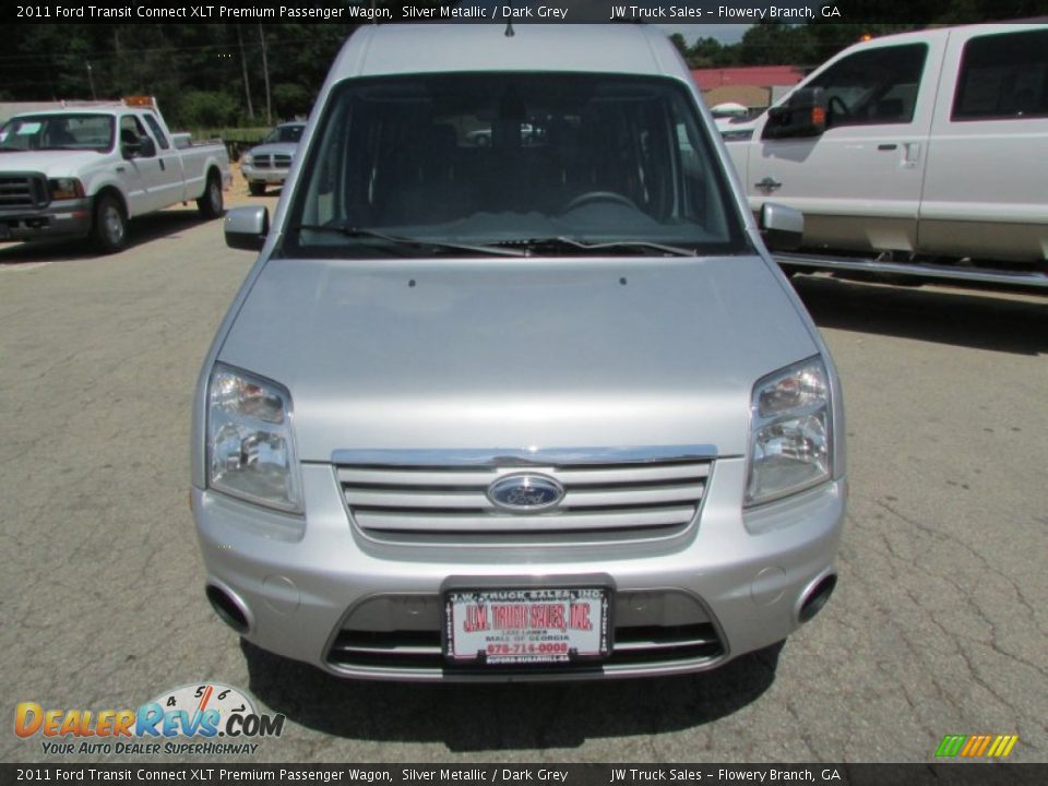 2011 Ford Transit Connect XLT Premium Passenger Wagon Silver Metallic / Dark Grey Photo #11