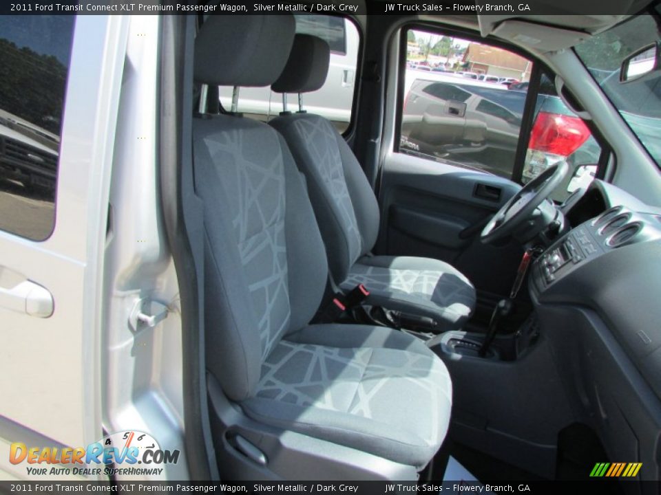 2011 Ford Transit Connect XLT Premium Passenger Wagon Silver Metallic / Dark Grey Photo #25