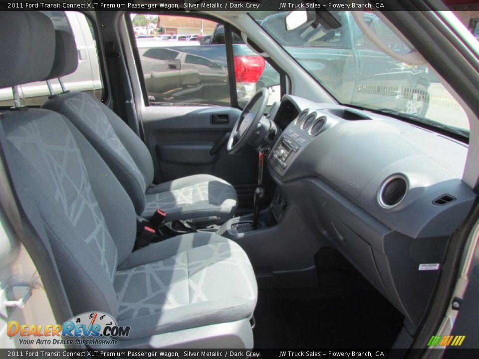 2011 Ford Transit Connect XLT Premium Passenger Wagon Silver Metallic / Dark Grey Photo #26