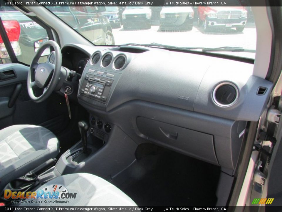 2011 Ford Transit Connect XLT Premium Passenger Wagon Silver Metallic / Dark Grey Photo #27
