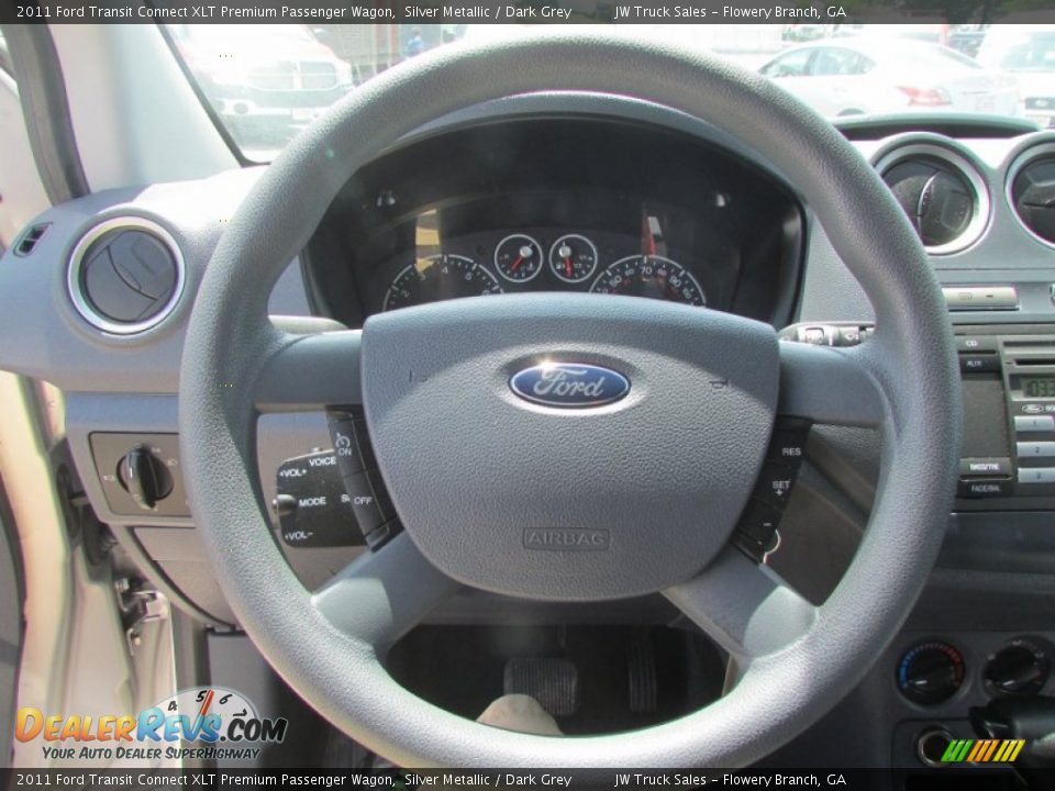 2011 Ford Transit Connect XLT Premium Passenger Wagon Silver Metallic / Dark Grey Photo #36
