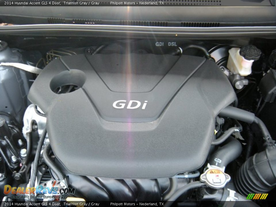 2014 Hyundai Accent GLS 4 Door Triathlon Gray / Gray Photo #16