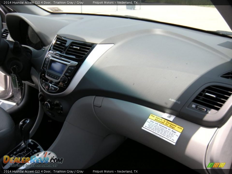 2014 Hyundai Accent GLS 4 Door Triathlon Gray / Gray Photo #17