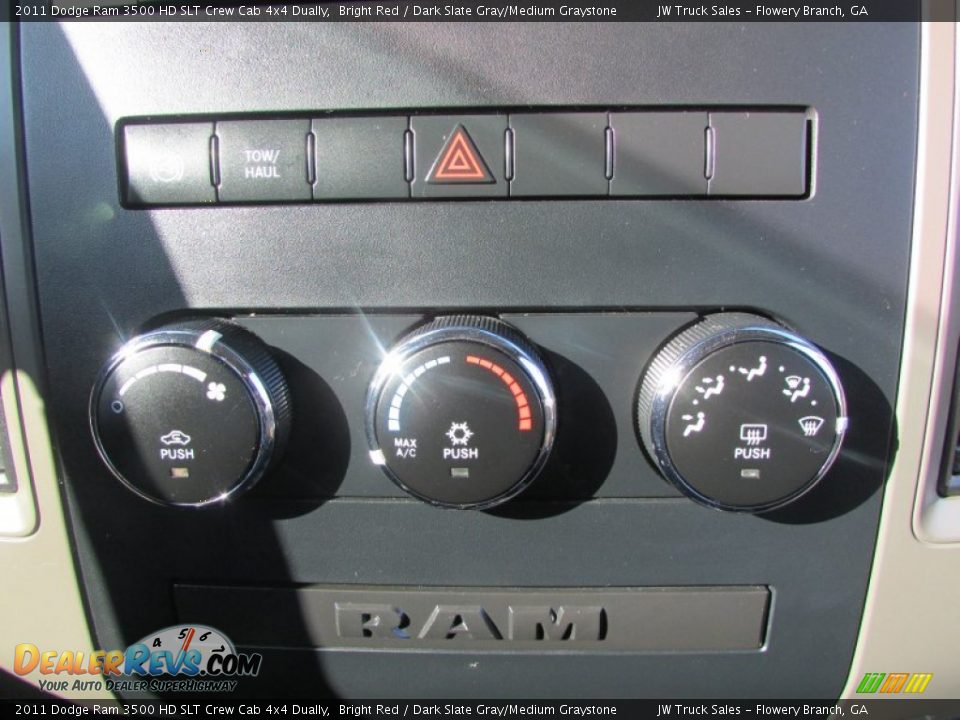 2011 Dodge Ram 3500 HD SLT Crew Cab 4x4 Dually Bright Red / Dark Slate Gray/Medium Graystone Photo #22
