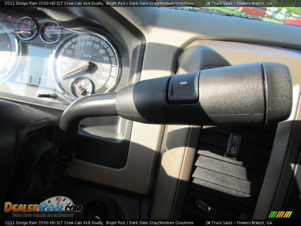 2011 Dodge Ram 3500 HD SLT Crew Cab 4x4 Dually Bright Red / Dark Slate Gray/Medium Graystone Photo #30