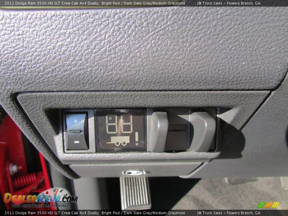 2011 Dodge Ram 3500 HD SLT Crew Cab 4x4 Dually Bright Red / Dark Slate Gray/Medium Graystone Photo #34