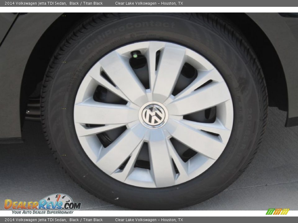 2014 Volkswagen Jetta TDI Sedan Black / Titan Black Photo #6