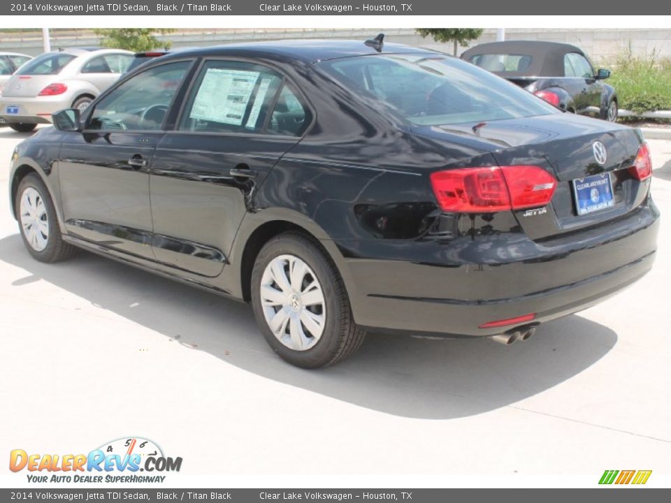 2014 Volkswagen Jetta TDI Sedan Black / Titan Black Photo #7