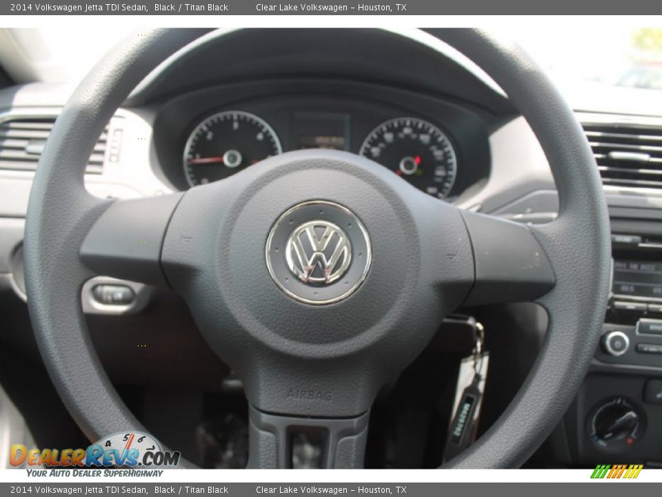 2014 Volkswagen Jetta TDI Sedan Black / Titan Black Photo #17