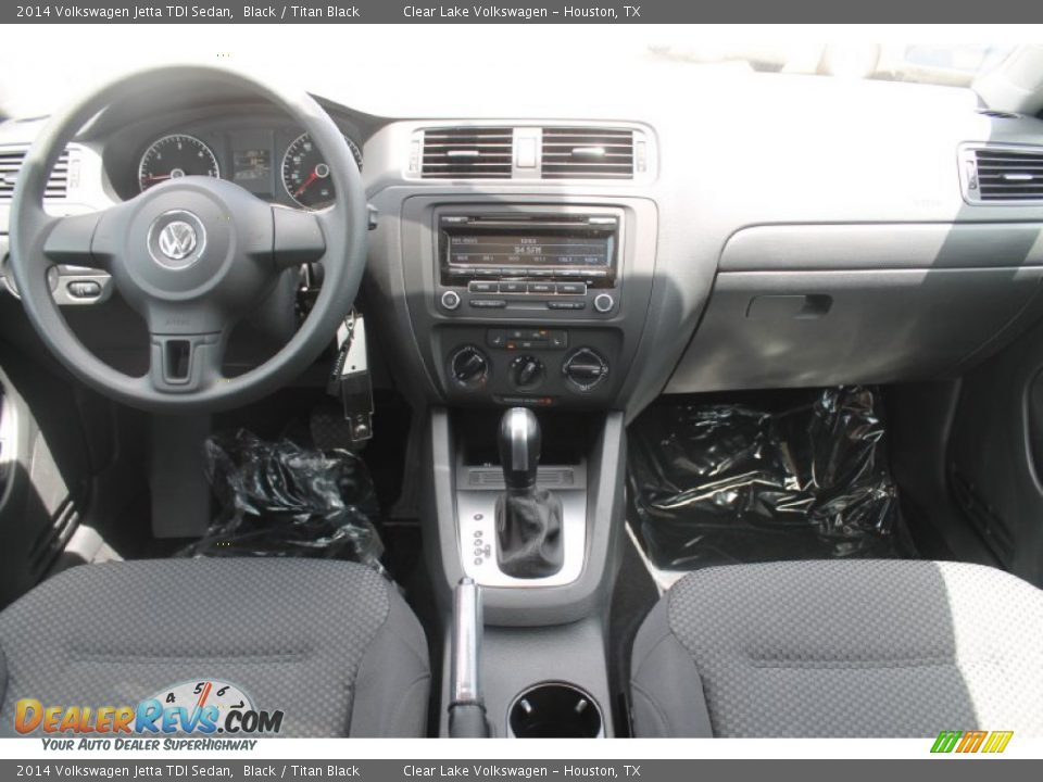 2014 Volkswagen Jetta TDI Sedan Black / Titan Black Photo #23