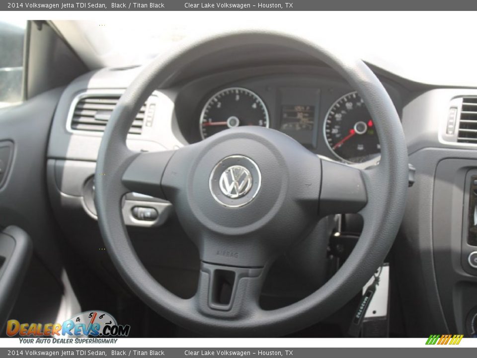 2014 Volkswagen Jetta TDI Sedan Black / Titan Black Photo #24
