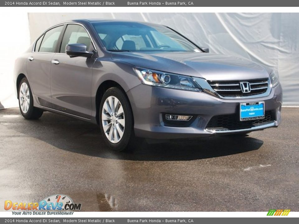 2014 Honda Accord EX Sedan Modern Steel Metallic / Black Photo #1