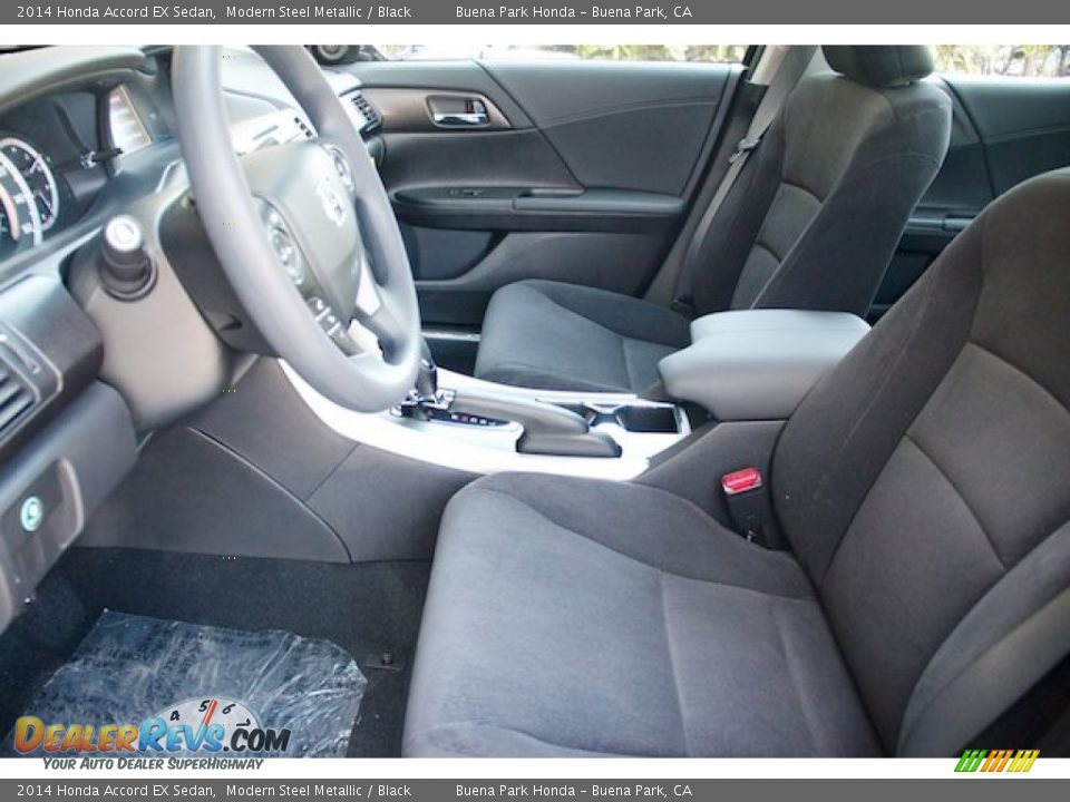 2014 Honda Accord EX Sedan Modern Steel Metallic / Black Photo #9