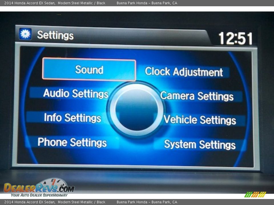 2014 Honda Accord EX Sedan Modern Steel Metallic / Black Photo #17