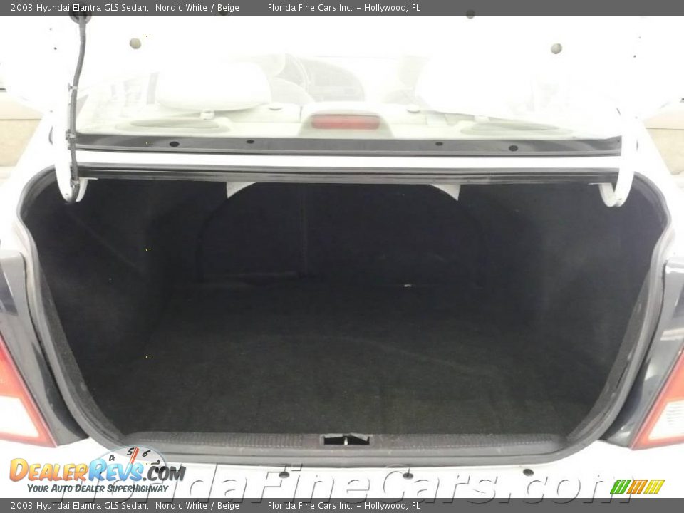 2003 Hyundai Elantra GLS Sedan Nordic White / Beige Photo #10