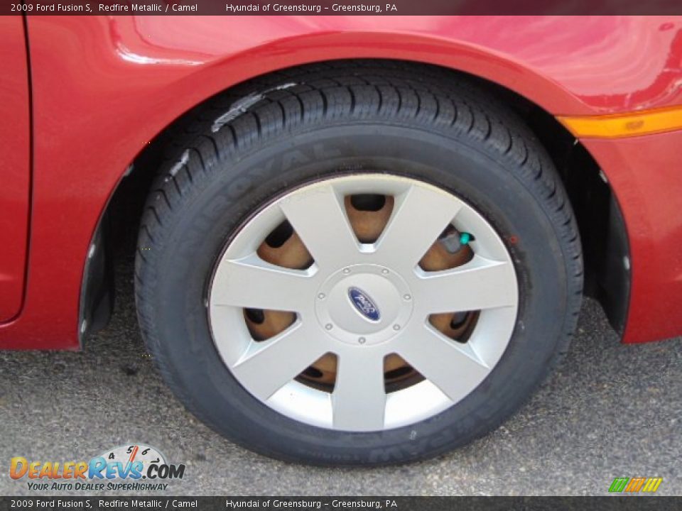 2009 Ford Fusion S Redfire Metallic / Camel Photo #3