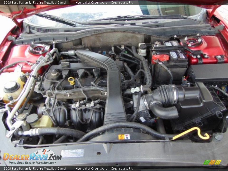 2009 Ford Fusion S Redfire Metallic / Camel Photo #9