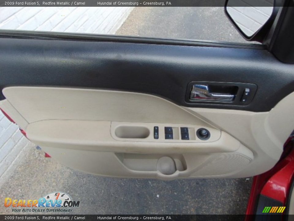 2009 Ford Fusion S Redfire Metallic / Camel Photo #10