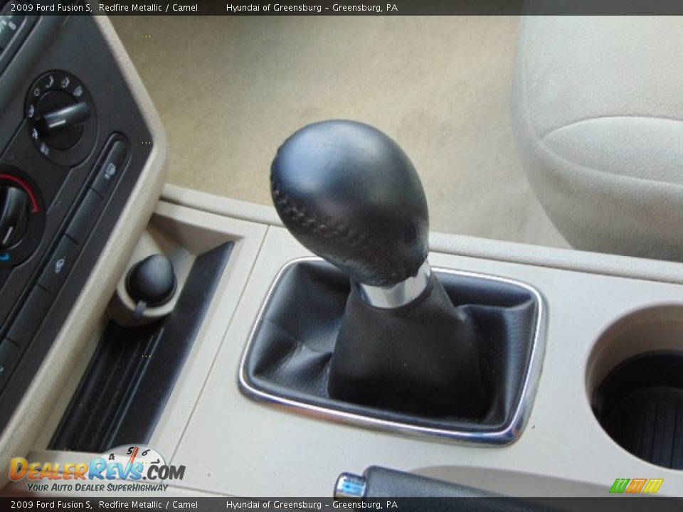 2009 Ford Fusion S Redfire Metallic / Camel Photo #15