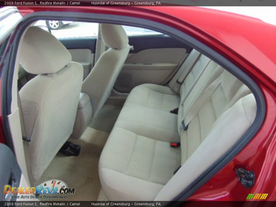 2009 Ford Fusion S Redfire Metallic / Camel Photo #18