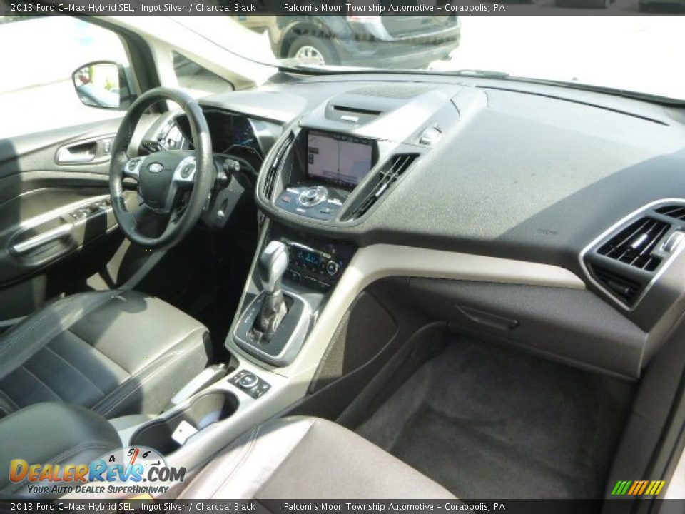 2013 Ford C-Max Hybrid SEL Ingot Silver / Charcoal Black Photo #11