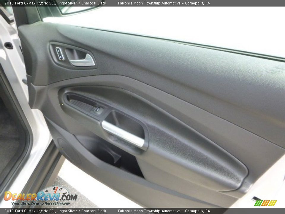 2013 Ford C-Max Hybrid SEL Ingot Silver / Charcoal Black Photo #12