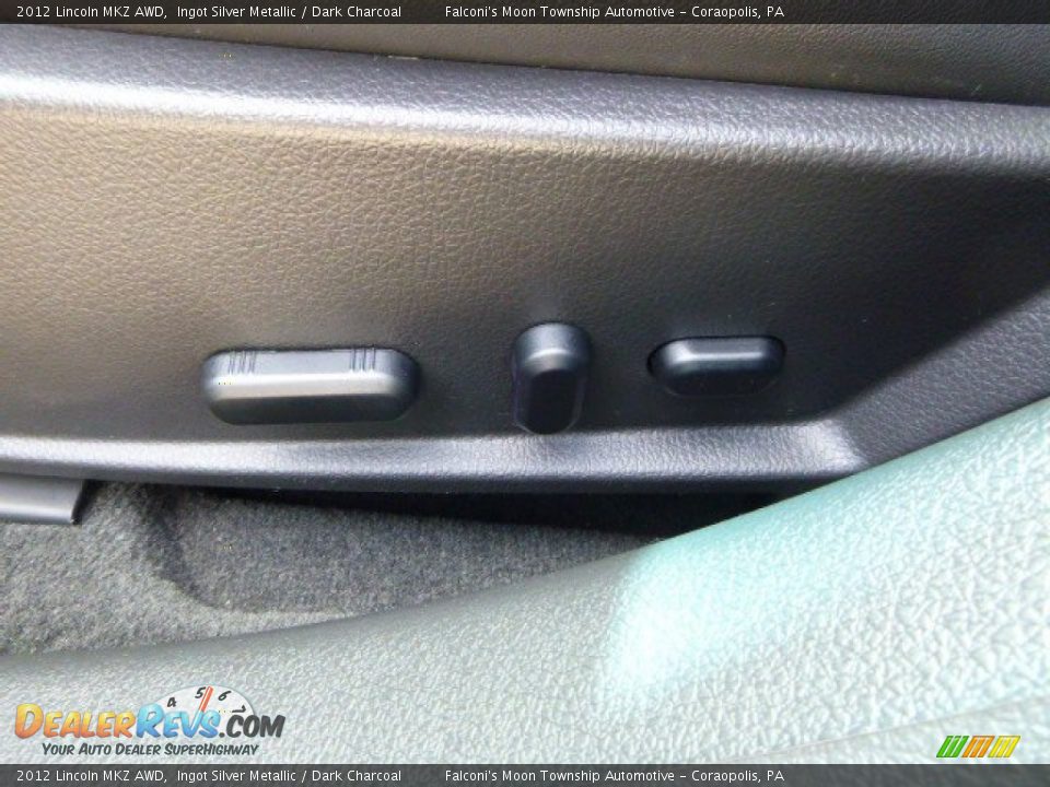 2012 Lincoln MKZ AWD Ingot Silver Metallic / Dark Charcoal Photo #21