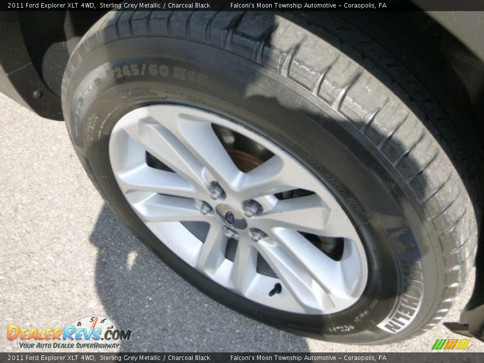 2011 Ford Explorer XLT 4WD Sterling Grey Metallic / Charcoal Black Photo #9